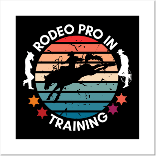 Funny This is my first rodeo cool rodeo pro in training tee Posters and Art